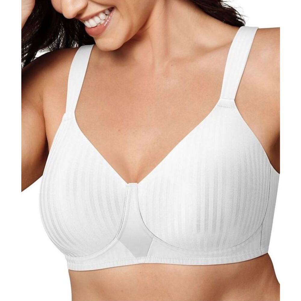 Playtex Secrets Perfectly Smooth Wirefree Bra Stripe 38D full-support seamless